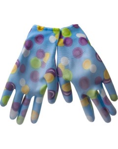 Садовые перчатки цветные полиэстер с обливкой из нитрила размер L ДС 070793 Masterprof