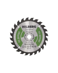 Диск пильный Industrial Дерево 185x20 16 мм 24Т HW185 Hilberg