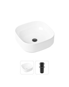 Комплект 2 в 1 Bathroom Sink Slim 21520830 накладная раковина донный клапан Lavinia boho