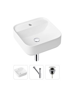 Комплект 3 в 1 Bathroom Sink 21520276 раковина 42 см сифон донный клапан Lavinia boho