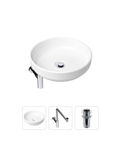 Комплект 3 в 1 Bathroom Sink 21520207 раковина 40 см сифон донный клапан Lavinia boho