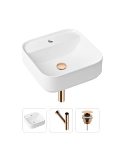 Комплект 3 в 1 Bathroom Sink 21520302 раковина 42 см сифон донный клапан Lavinia boho
