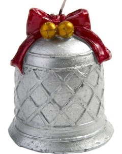 Свеча новогодняя Серебряный колокольчик 7 8 см Феникс-презент