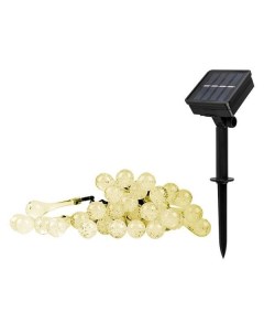 Светильник светодиодный SLR G08 30W садовый гирлянда капли теплый бел солнечная батарея Фаza