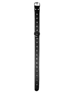 Ошейник однослойный с блочкой фетр черный для собак 36 мм х60 см Zooexpress