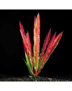Искусственное растение для аквариума и террариума сикс цветов 4х20 см 5 шт Пижон аква