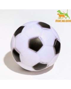 Игрушка для собак Мяч Футбол пищащая белая 6 2 см Пижон