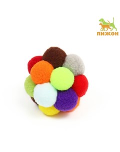 Игрушка для кошек Пузырь мяч плюшевый микс цветов Пижон