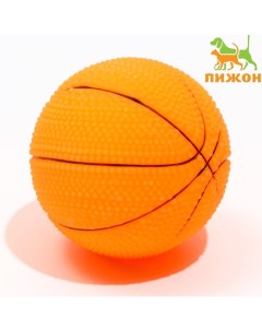 Игрушка для собак Мяч баскетбольный пищащая малая оранжевая 5 5 см Пижон