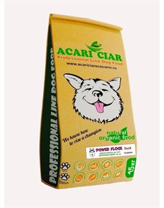 Сухой корм для собак POWER FLOCK Утка Holistic средние гранулы 15 кг Acari ciar