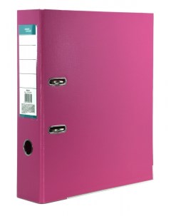 Папка регистратор 75 мм PVC розовая набор из 10 шт Stanger