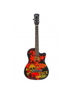 Акустическая гитара с анкером глянцевая Липа 7 8 38 дюйм BC3840 Rock Belucci