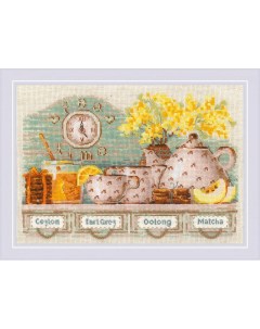 Набор для вышивания Tea time 31х21 см арт 1873 Риолис