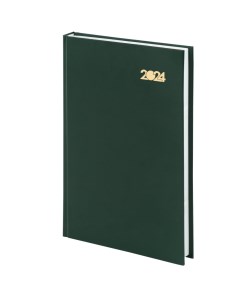 Ежедневник датированный 2024 145х215 мм А5 зеленый набор из 4 шт Staff