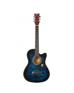 Акустическая гитара с анкером глянцевая Морская Липа 7 8 38 дюйм BC3830 BLS Belucci