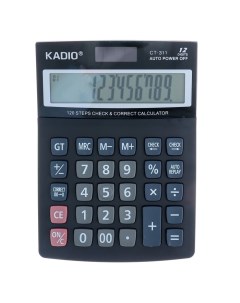 Калькулятор настольный 12 разрядный 311 двойное питание Kadio