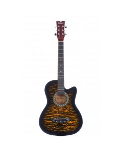 Акустическая гитара с анкером глянцевая Тигровая Липа 7 8 38 дюйм BC3830 SB Belucci
