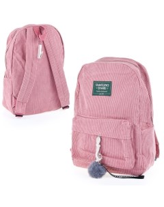 Рюкзак 1 отделение накладной карман брелок персиковый Travelingshare