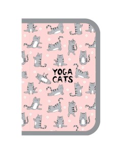 Пенал Yoga Cats 349472 лам картон софт тач 2 шт Artspace