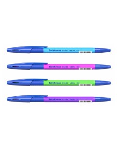 Ручка шариковая Erich Krause Neon Stick Grip синяя 0 7 мм в ассортименте Erich krause