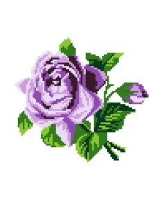 Набор для вышивания 2407 Сиреневая роза Нитекс