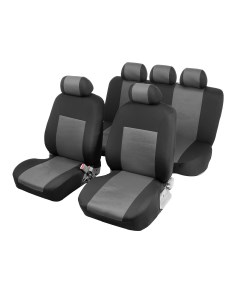 Чехлы на сиденья в автомобиль premium 11 предметов серый Torso
