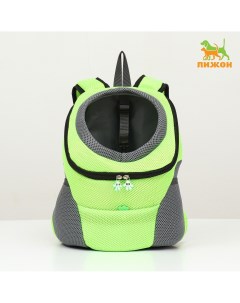 Рюкзак переноска для животных максимальный вес 10 кг 30 х 16 х 34 см зеленый Пижон
