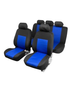 Чехлы на сиденья в автомобиль premium 11 предметов синий Torso