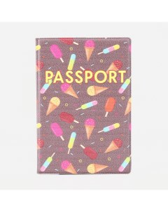 Обложка для паспорта цвет капучино разноцветный Nobrand