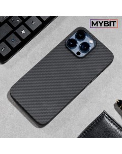 Чехол для iphone 13 pro кевларовый противоударный черный Mybit