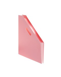 Лоток вертикальный для бумаг а4 пластик 12 отделений пастель розовый Calligrata