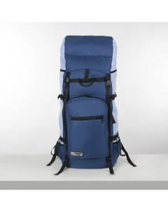Рюкзак туристический 100 л отдел на шнурке наружный карман 2 боковые сетки цвет синий голубой Nobrand