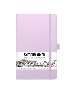 Скетчбук sketchmarker 130 х 210 мм 80 листов фиолетовый блок 140 г м2 Nobrand