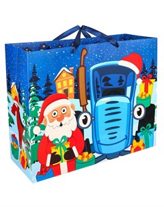 Пакет подарочный Синий трактор