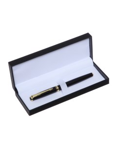 Ручка подарочная роллер в кожзам футляре пб if корпус черный золото Calligrata