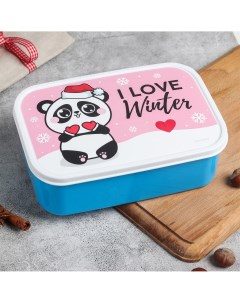 Ланч бокс i love winter панда 1 2 л Foodvibes