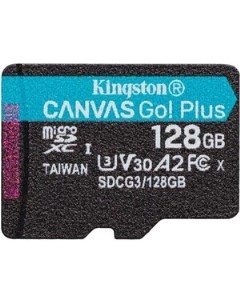 Флеш карта microSDXC 128Gb Class10 SDCG3 128GBSP Canvas Go Plus w o adapter SDCG3 128GBSP Kingston