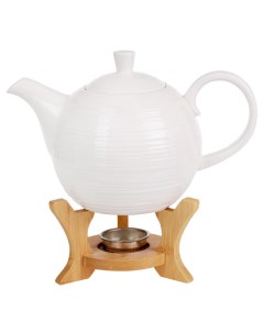 Чайник заварочный 1000 мл фарфор бамбук Chaozhou yinhe ceramics co., ltd