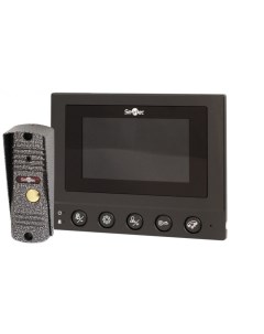 Комплект ST MS604S BK монитор видеодомофона 4 и панель вызова 600ТВЛ 4 х проводная линия связи встро Smartec