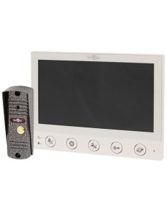 Комплект ST MS607S WT монитор видеодомофона 7 и панель вызова 600ТВЛ 4 х проводная линия связи встро Smartec