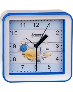 Часы будильник PF TC 010 синий Perfeo