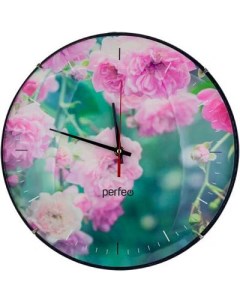 Настенные часы PF WC 006 круглые д 30 см без корпуса роза циферблат Perfeo
