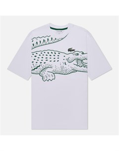 Мужская футболка Loose Fit Crocodile Print Crew Neck Lacoste