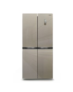 Холодильник Side by Side NFI 4414 шампань стекло Ginzzu
