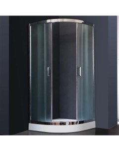 Душевой уголок HKD 100х100 профиль хром стекло рифленое Royal bath