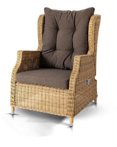 Кресло раскладное плетеное цвет соломенный 4sis