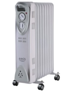 Обогреватель масляный 1 5кВт до 15м секций 7 термостат регулировка температуры механическое управлен Oasis