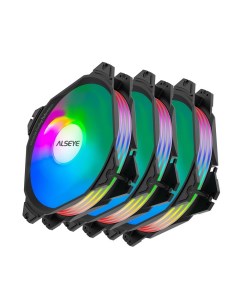 Комплект вентиляторов M120 PB KIT 120 мм 1700rpm 33 дБ 3 pin 4 pin Molex 3шт RGB M120 PB KIT Alseye