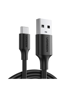 Кабель US287 60117 USB A 2 0 to USB C Cable Nickel Plating 1 5м Черный Ugreen