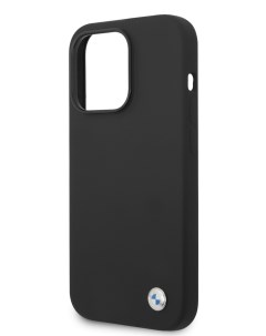 Чехол для iPhone 14 Pro Max с Magsafe Metal logo Black Bmw